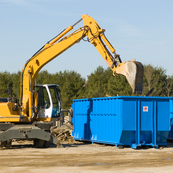 can i pay for a residential dumpster rental online in Milam County